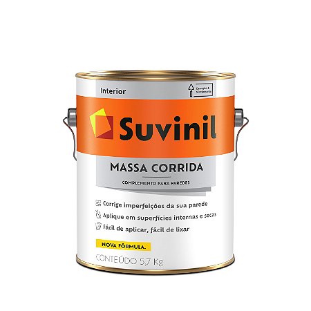 MASSA CORRIDA 5,7KG SUVINIL