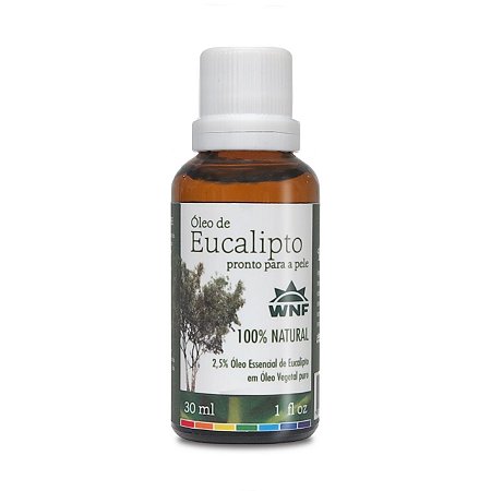 Óleo de Eucalipto 30ml WNF- Pronto para para utilizar na  pele