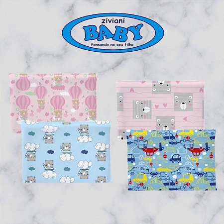 Travesseiro Antissufocante  Bambi 32 cm x 22 cm x 03 cm - Sono do Bebê Menino/ Menina/ Neutro - Inconfral