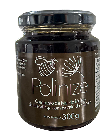 Composto de Mel Melato de Bracatinga com Extrato de Própolis 300g