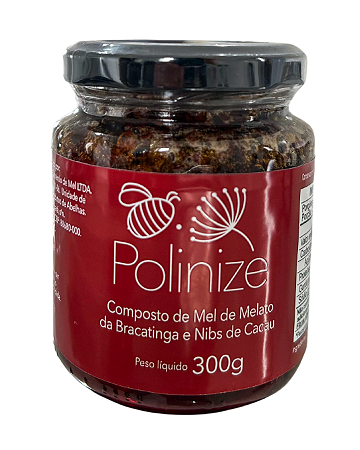 Mel Melato de Bracatinga com Nibs de Cacau 300g