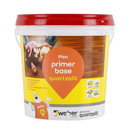 Weber - Primer Base 3,6L Quartzolit (cimento)