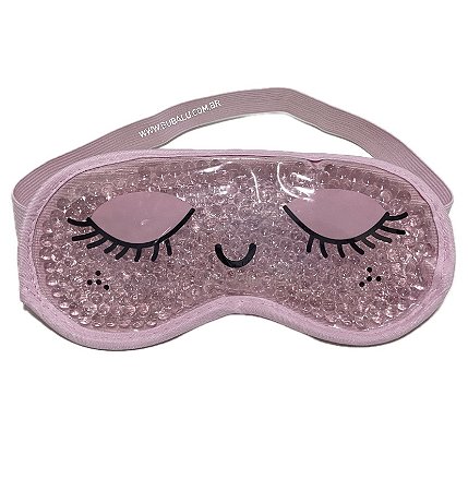Máscara para olhos com esferas de gel para usar fria ou quente - Hello Mini