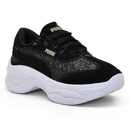 tenis plataforma glitter