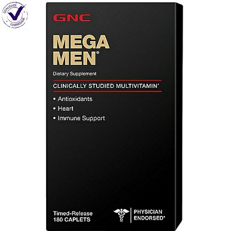 Mega Men 180 Cápsulas Gnc Original Multivitaminico