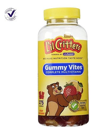 Lil Critters Multivitamínico Infantil 275 Gomas Vites
