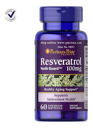 Resveratrol 100mg 60 Softgel Puritans Pride