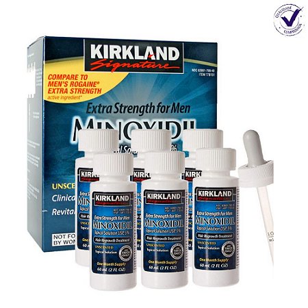 MINOXIDIL  5% KIRKLAND -  06 UNIDADES