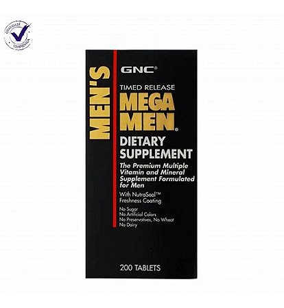 Gnc Megamen Multivitaminico 200 Tabletes