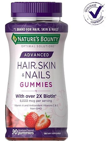 Hair Skin & Nails - 6000 Mcg - 90 Gomas