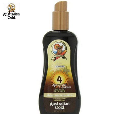 Australian Gold Sunscreen With Instant Bronzer FPS 4 - 237ml
