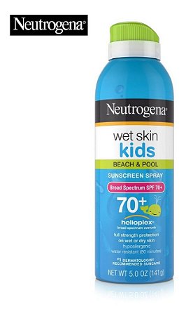Protetor Solar Wet Skin Kids Beach & Pool FPS 70+