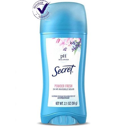 Desodorante Secret 24hs - 59 g Powder Fresh