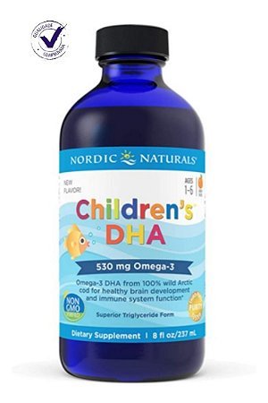Dha Nordic Naturals 237ml Children Ômega 3 Infantil Laranja