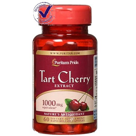 Puritans Pride Extrato De Cereja 1000mg 60 Cáps