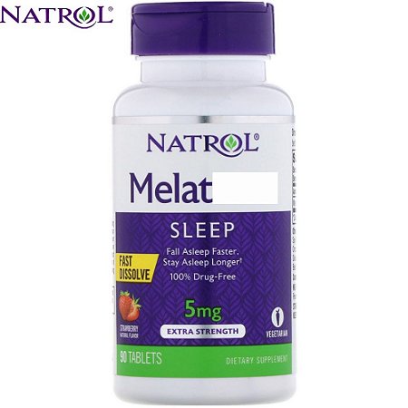 Natrol Melatonina 5 mg - 90 Tabletes