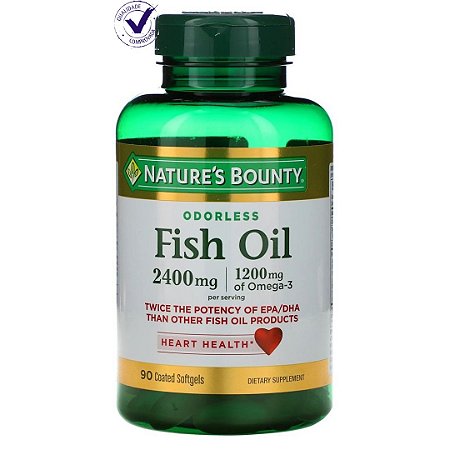 Omega 3 Nature'S Bounty Fish Oil 2400Mg 90 Capsulas