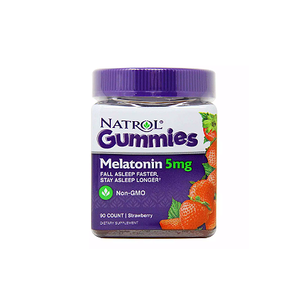 Gomas De Melatonina 5Mg Natrol 90Un Morango