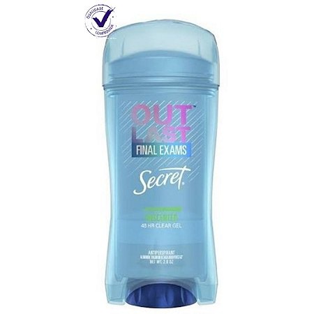 Desodorante Secret Outlast Clear Gel Unscented 73g
