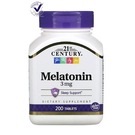 Melatonina 3Mg 200 Tabletes 21St Century