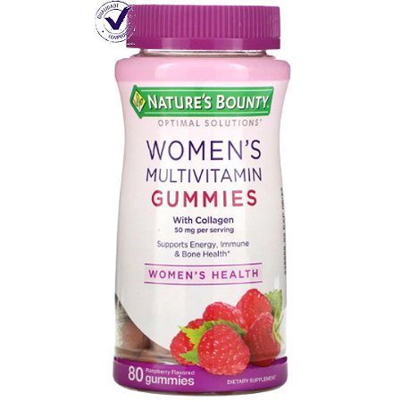 Multivitamínico Feminino  50mg De Colágeno 80 Gummies