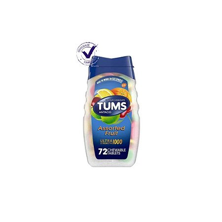Pastilhas Tums Antacido Ultra Forte 1000 - Frutas -72 Un