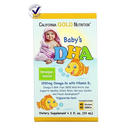 Infantil Dha Ômega 3 C/ Vitamina D3 59 Ml - California Gold