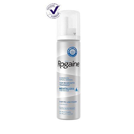 Rogaine Espuma Para Homens 5% Minoxidil (1 Mes)