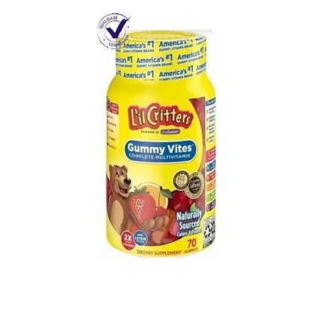 L'il Critters, Multivitamínico Completo Gummy Vites, 70 Balas de Goma