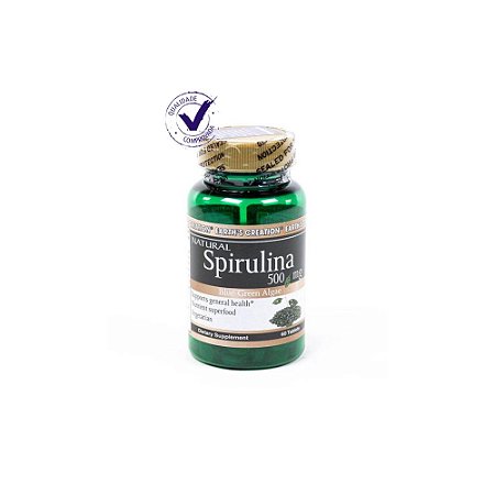 Spirulina Orgânica 500mg 60 Tabletes Importado