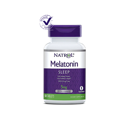Natrol Melatonina 5 mg - 60 Tabletes