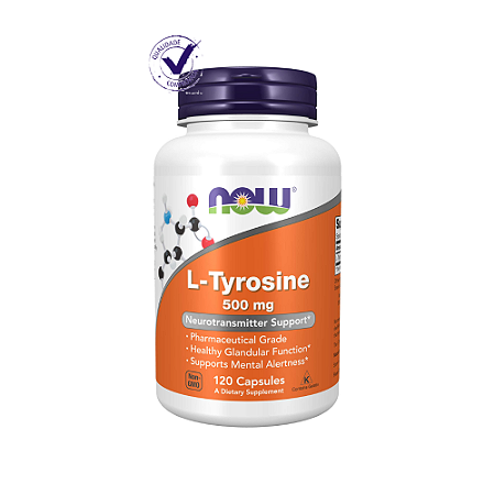 L-Tirosina 500 mg Now Fods - 120 Cápsulas