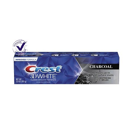 Pasta Crest 3d White Charcoal 107 g