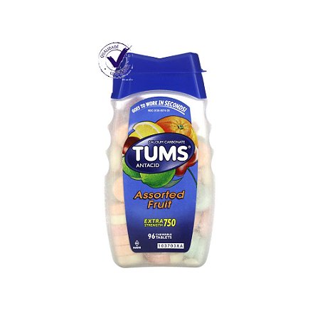Tums Pastilhas Mastigáveis Antiácidos - 96 Tablets Top