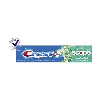 Creme Dental Crest Complete Scope Dental 153g Original
