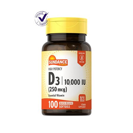 Vitamina D3 10000 Iu Sundance 100 Softgels