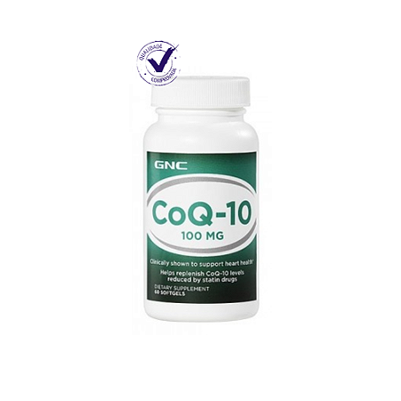 GNC Coenzima Q-10 100mg (CoQ-10) 60 Softgels