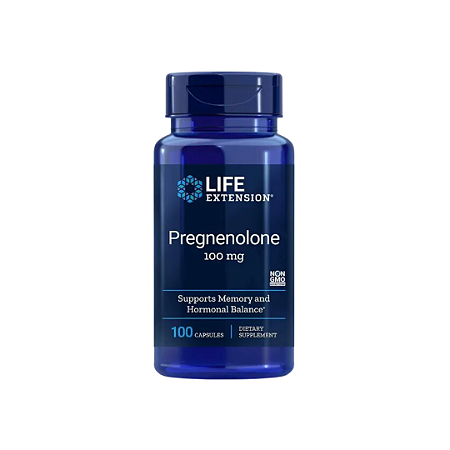 Pregnenolona 100mg (100 cápsulas) - Life Extension