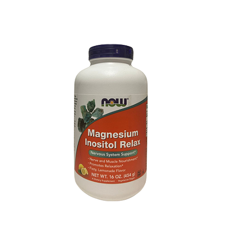 Magnésio Inositol Relaxante, Limonada, 454 g (16 oz) - NOW Foods