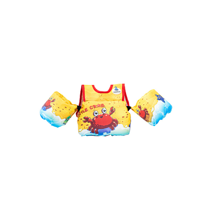 Colete Salva Vidas Flutuador Infantil AcquaFun My Little Crab 100% Bóia