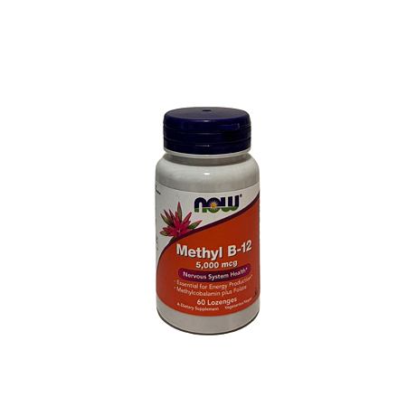 Metil B-12, 5.000 mcg, 60 Lozenges - NOW Foods