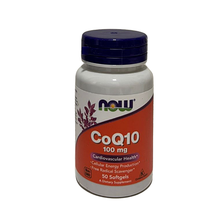 CoQ10, 100 mg, 50 Cápsulas Softgel - NOW Foods