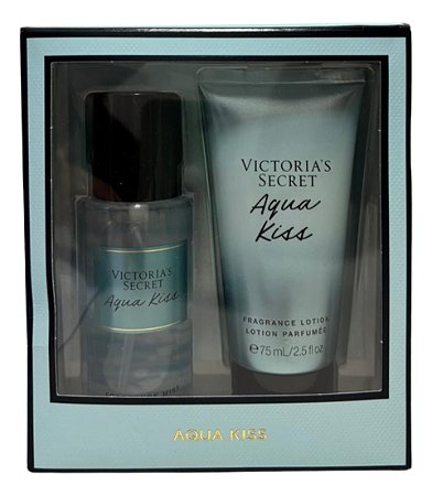 Kit Victoria's Secret Aqua Kiss - Body Splash + Body Lotion