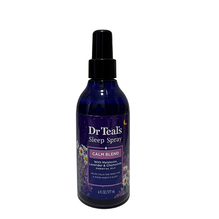 Dr Teal's Spray para dormir, melatonina e óleos essenciais - 177 ml