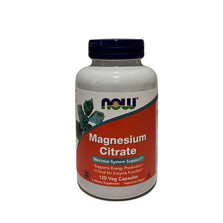 Citrato de Magnésio, 400 mg, 120 Cápsulas Vegetais (133 mg por Cápsula) - NOW Foods