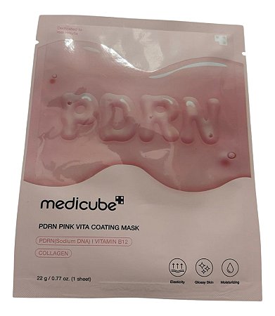 Medicube Pdrn Pink Vita  Máscara Facial De 1 Peça 22 g