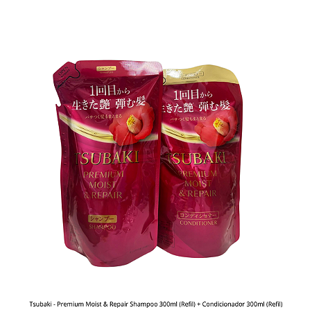 Tsubaki - Premium Moist & Repair Shampoo 300ml (Refil) + Condicionador 300ml (Refil)
