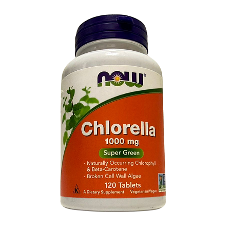 Clorela, 120 Comprimidos (1 mg por Comprimido) - NOW Foods