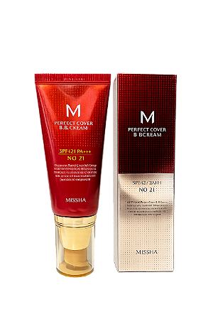 BB Cream Missha 21 M Perfect Cover 50ml Base Facial
