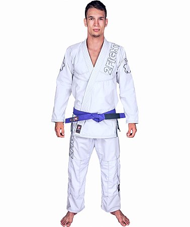 Kimono BJJ - linha SLIM Rip Stop cor Branco